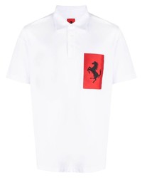 Polo blanc Ferrari