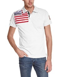 Polo blanc Geographical Norway