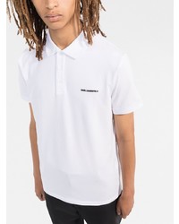 Polo blanc Karl Lagerfeld