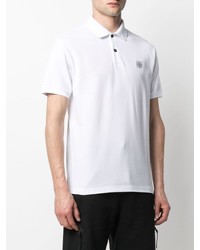 Polo blanc Stone Island