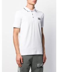 Polo blanc Ea7 Emporio Armani