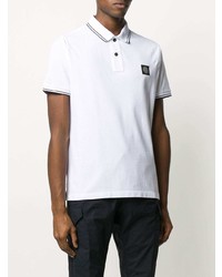 Polo blanc Stone Island