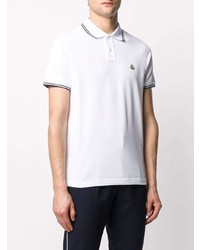 Polo blanc Moncler