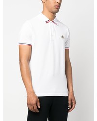 Polo blanc Moncler