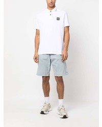 Polo blanc Stone Island