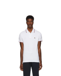 Polo blanc Moncler