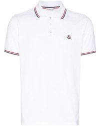 Polo blanc Moncler