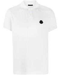 Polo blanc Moncler