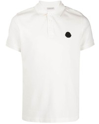 Polo blanc Moncler