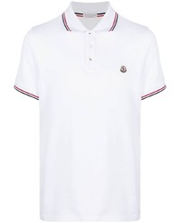 Polo blanc Moncler