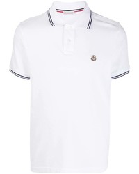 Polo blanc Moncler