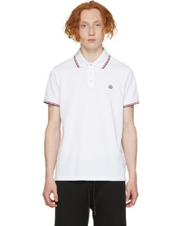 Polo blanc Moncler