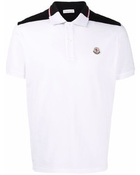 Polo blanc Moncler