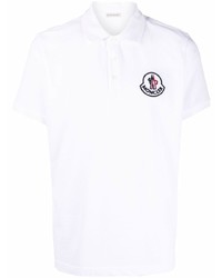 Polo blanc Moncler