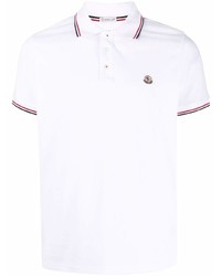 Polo blanc Moncler