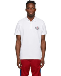 Polo blanc Moncler