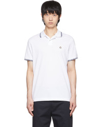 Polo blanc Moncler