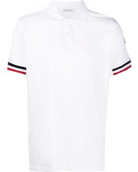 Polo blanc Moncler