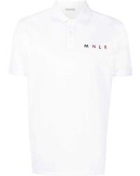 Polo blanc Moncler