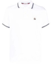 Polo blanc Moncler