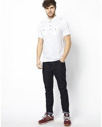 Polo blanc Firetrap