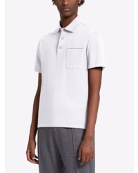 Polo blanc Ermenegildo Zegna