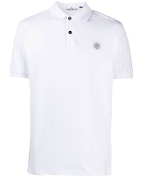 Polo blanc Stone Island