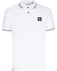 Polo blanc Stone Island