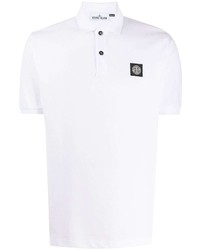 Polo blanc Stone Island