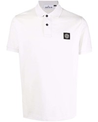 Polo blanc Stone Island