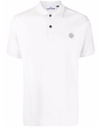 Polo blanc Stone Island