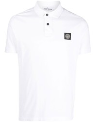 Polo blanc Stone Island