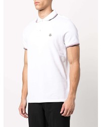 Polo blanc Moncler