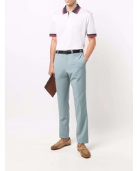 Polo blanc Brioni