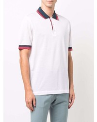 Polo blanc Brioni