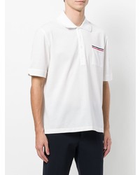 Polo blanc Moncler