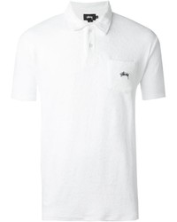 Polo blanc Stussy