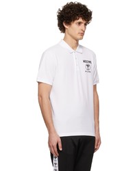 Polo blanc Moschino