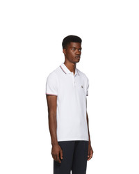 Polo blanc Moncler