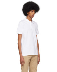 Polo blanc Sunspel