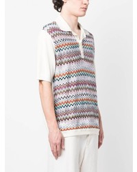 Polo blanc Missoni