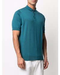 Polo bleu canard John Smedley