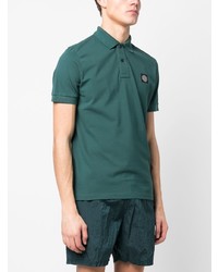 Polo bleu canard Stone Island