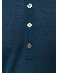 Polo bleu canard Corneliani