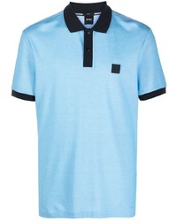 Polo bleu clair BOSS