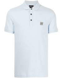 Polo bleu clair BOSS