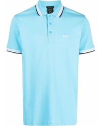 Polo bleu clair BOSS