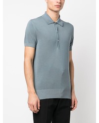 Polo bleu clair Tom Ford