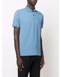 Polo bleu clair Stone Island