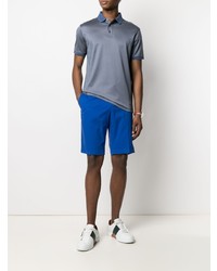 Polo bleu clair Emporio Armani